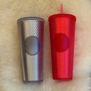 2019 Starbucks Holiday Studded Tumblers Set of 2